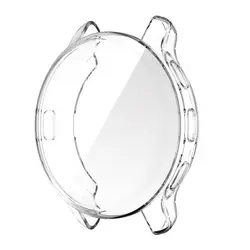 Premium Smart Watch Protective Plating TPU Case Cover - Sleek Screen Protector Shell (Transparent)
