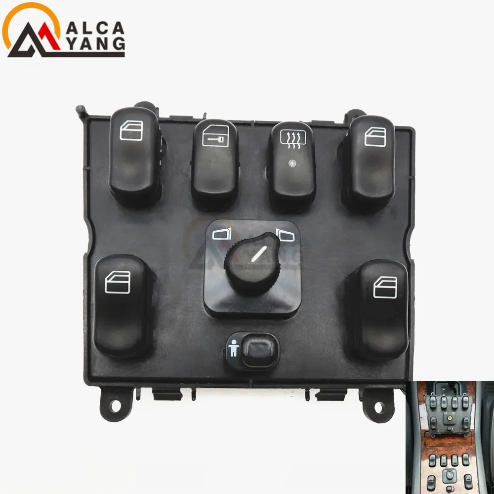 Fensterheberschalter Hauptschalter Elektrische Fensterheber 1638206610 A1638206610 Für Mercedes Für Benz ML320 W163 ML400 ML430 ML500