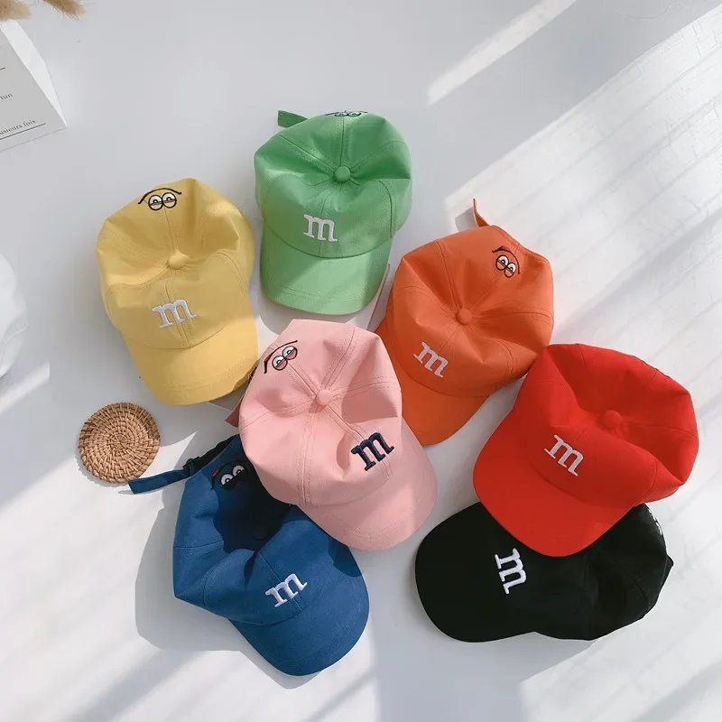 

Korean Fashion Kids Visors Letter Embroidery Unisex Boys Girls Baseball Caps Kids Hats Caps Accessories 2-8years Old