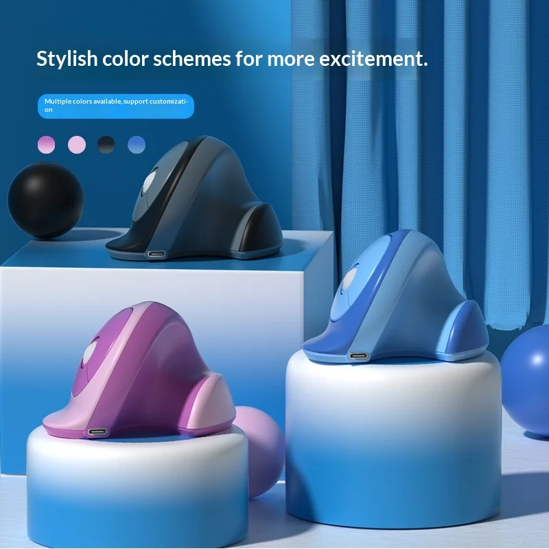 C891 Vertical Ergonomic Wireless Mouse — Dual-Mode Rechargeable view 2