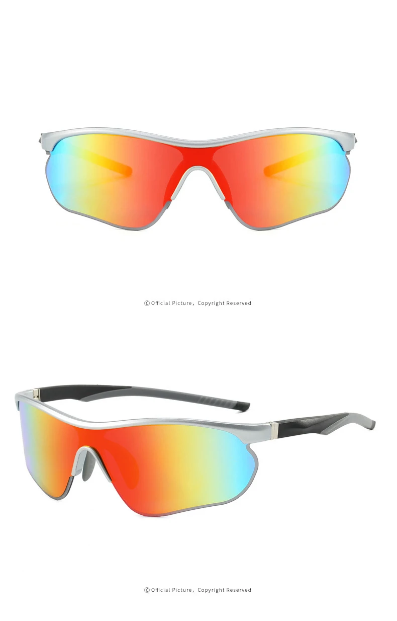 Sport-Sonnenbrille Halbrahmen Outdoor-Radsportbrille UV-Beständig UV400 Fahrradbrille 3018 – Detail 14