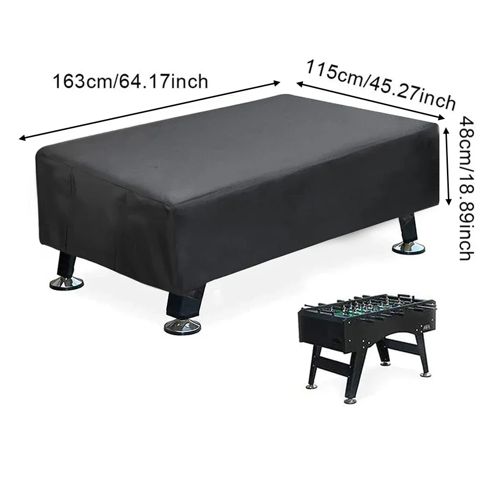 1pc Football Table Cover Waterproof Oxford Cloth Dustproof Game Pool Cover 163x115x48cm For Outdoor/Indoor Games Accessories table football game tabletop soccer game
