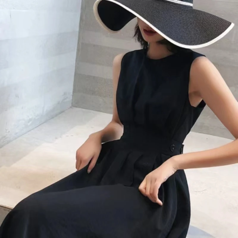 Sleeveless Temperament Vest Skirt for Women, Cold Wind Halter Skirt, Fashionable and Slim Skirt 5