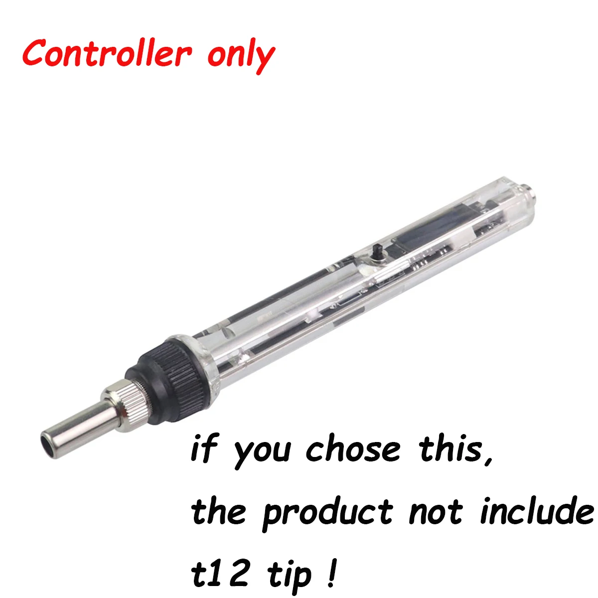 Portable Adjustable Temperature OLED Mini Electric Soldering Iron - 72W Soldering Station with BC2 Tip