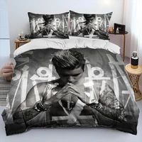 Popular Singe Justin Bieber JBiebs Comforter Bedding Set,Duvet Cover Bed Set Quilt Cover Pillowcase,king Queen Size Bedding Set 1