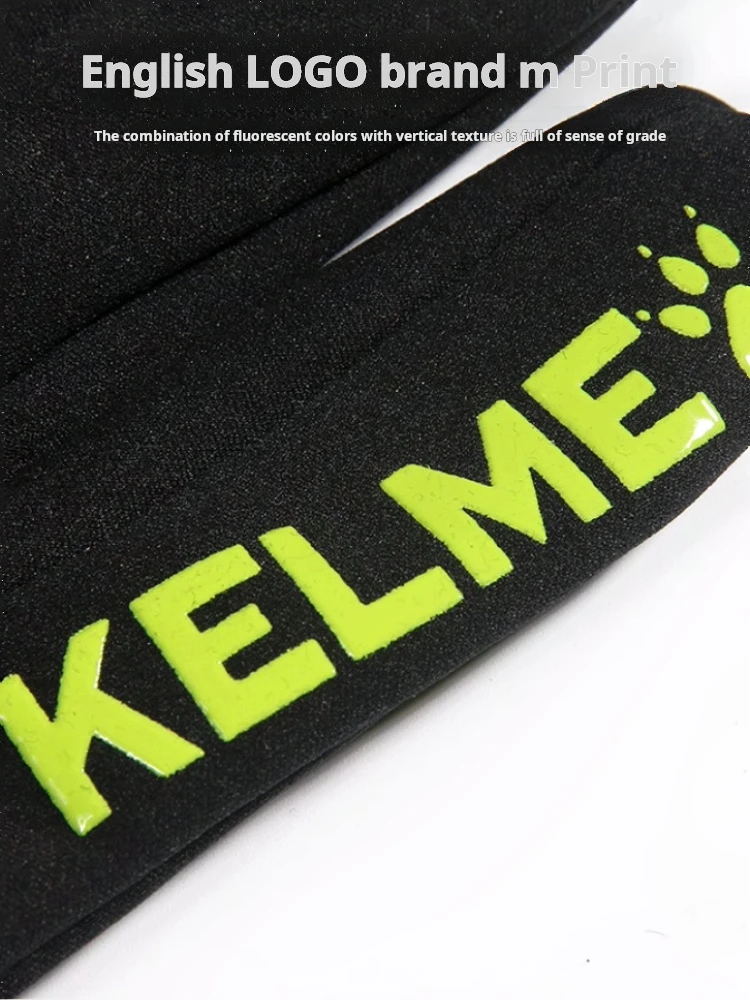Kelme Football Training Cold-proof Gloves Adult Fleece-lined Children Warm Touch Screen Cycling Sports Winter 5