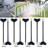 5/10/15/20pcs Free Bending Yellow Copper Mist Nozzle 8mm Straight Push Lock Joint Garden Watering Humidification Sprayer 1
