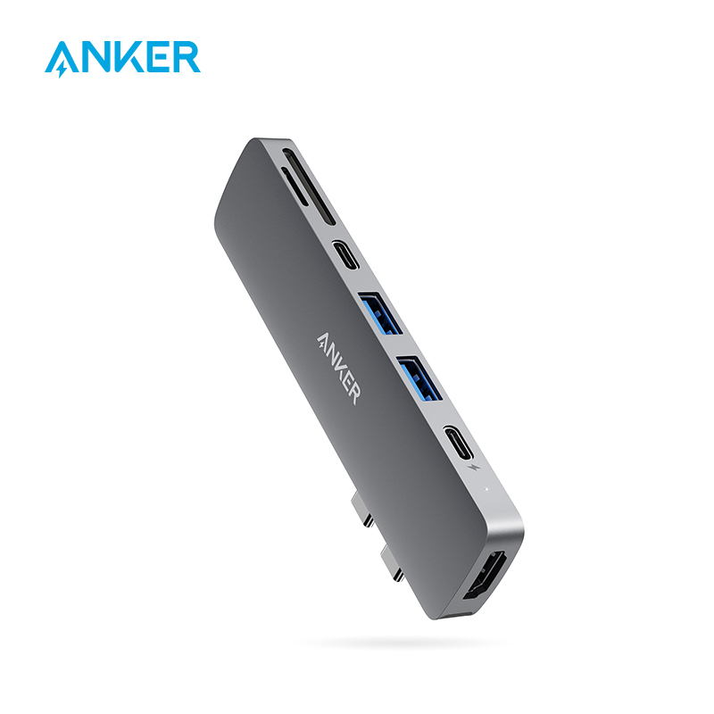 Anker USB C Hub for MacBook, PowerExpand Direct 7-in-2 USB C Adapter, with Thunderbolt 3 USB C Port, 4K HDMI Port, USB C and USB
