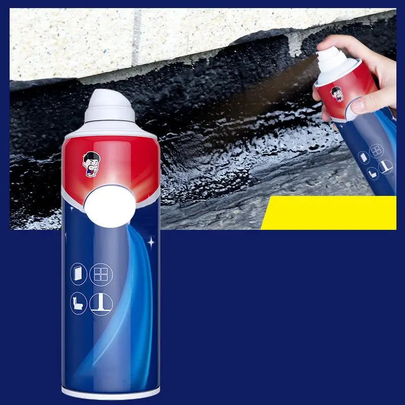 650ML Waterproof Leak Stopping Spray For Leakage And Cracking Weather Resistance Sealant Spray Black Grey White Transparent waterproof sealant sealant paste