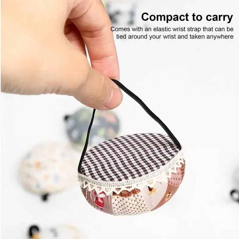 Needle Insert Bag Insert Bag Pincushions Sewing Needles Pin Cushion With Elastic Wrist Belt Sewing Accessories For Hand Sewing