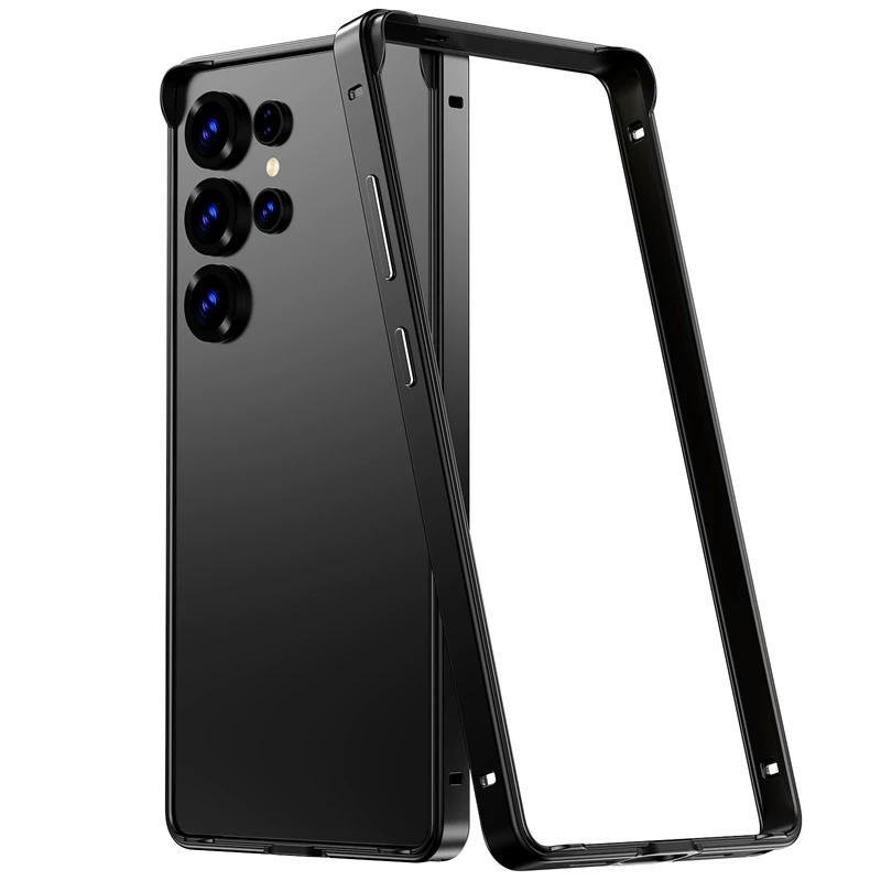 Premium Aluminum Alloy Frame Bumper Case with Soft Inner Lining and Hard Exterior