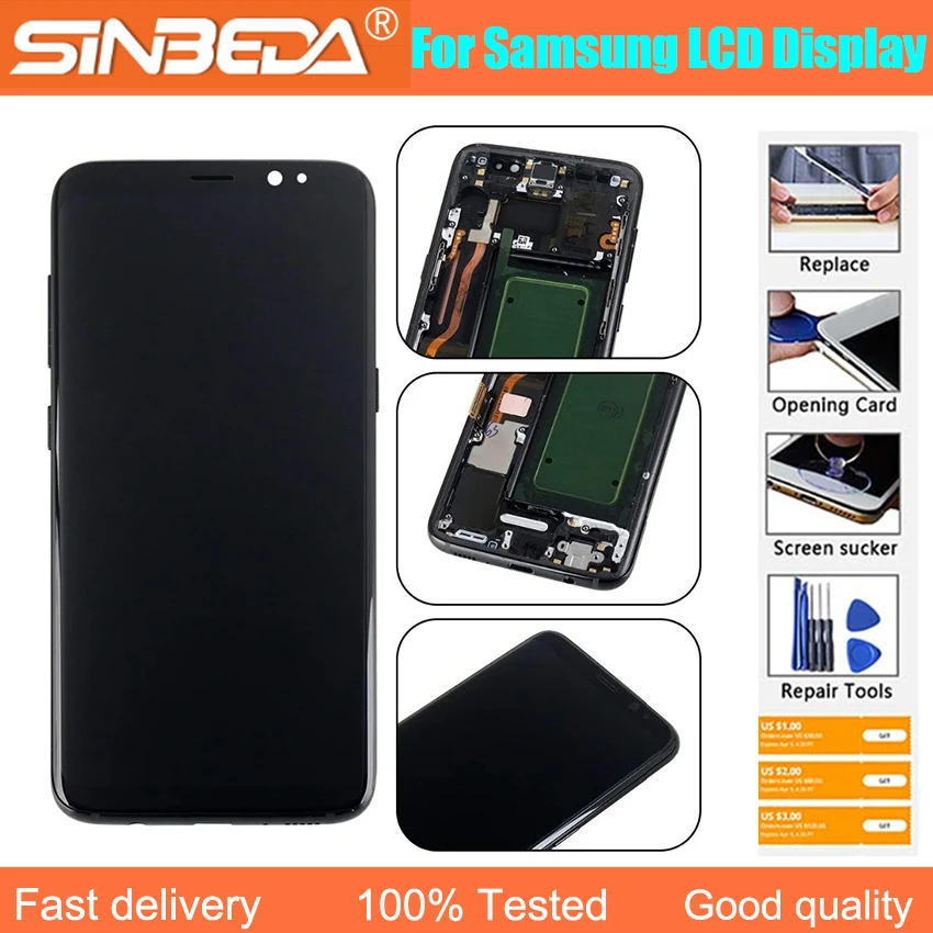 Tft Per Samsung Galaxy S8 S8 + S9 S9 + S10 S10 + Display Lcd Per S20 S21 S21Ultra Display Lcd Touch Screen Digitizer Assembly Frame