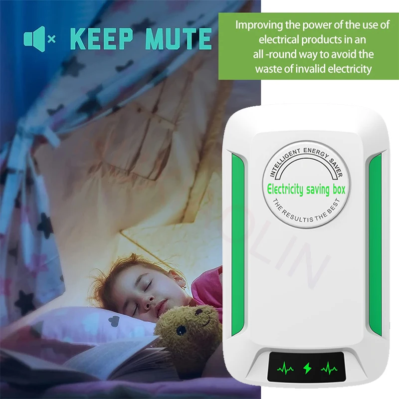 Power saver 90V-250V Energy Saving Box Socket Power Factor Office Household Energy Saver US/EU/UK