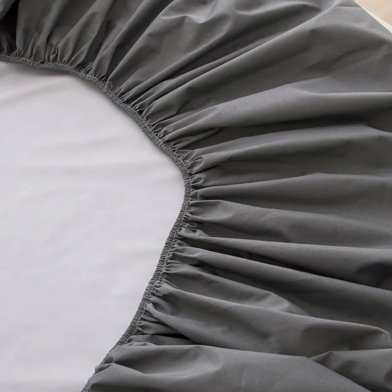 Safe Waterproof Mattress Protector, Soft Comfortable Breathable Solid Color Bedding Mattress Cover Fitted, Machine Washable 5