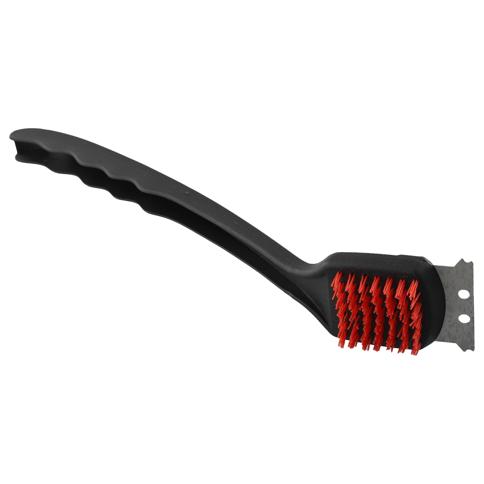 

Nylon Cleaning Brush Long Handle Safe Nylon Bristle BBQ Grill Cleaning Brush Steel Scraper Head Oil Cleaning Brush