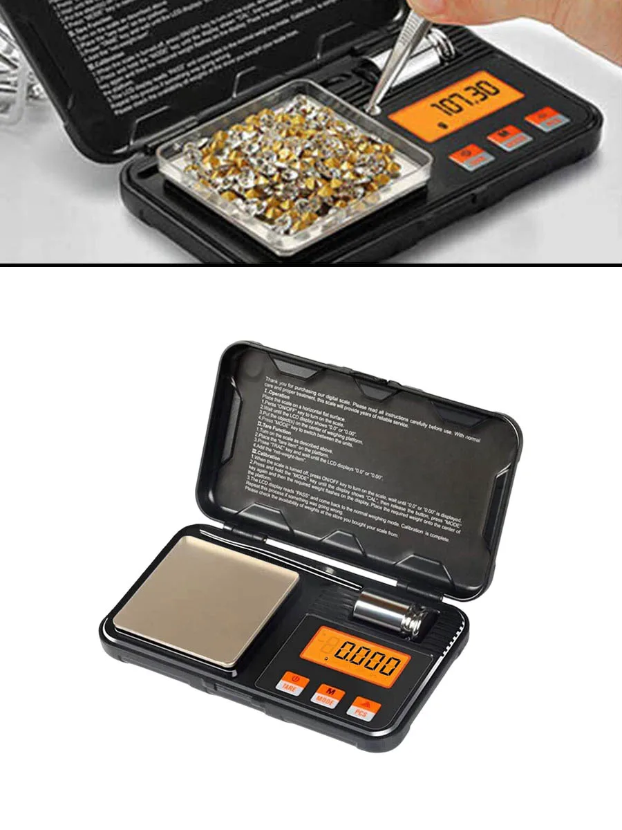 

200g 50g/0.01g High Precision Digital Kitchen Scale Jewelry Balance Digital Scale Pocket Scales Weighting Electronic Scale