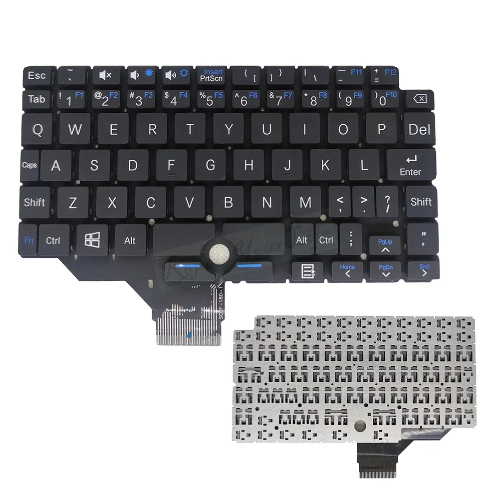 

US English Pocket Laptop 1 Keyboard for GPD Pocket Mini Notebook UMPC SCDY-180-1 Pocket1 Notebook Keyboard Black No Frame