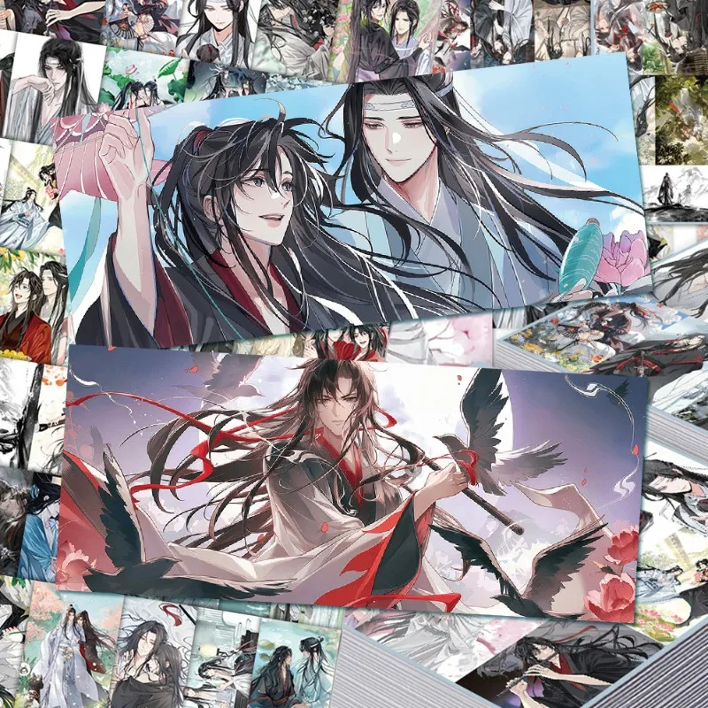 10/63개 애니메이션 모 다오 주 시 미적 스티커 The Untamed ? Wei Wuxian Lan Wangji 코스프레 데칼 휴대폰 스크랩북 노트북 DIY
