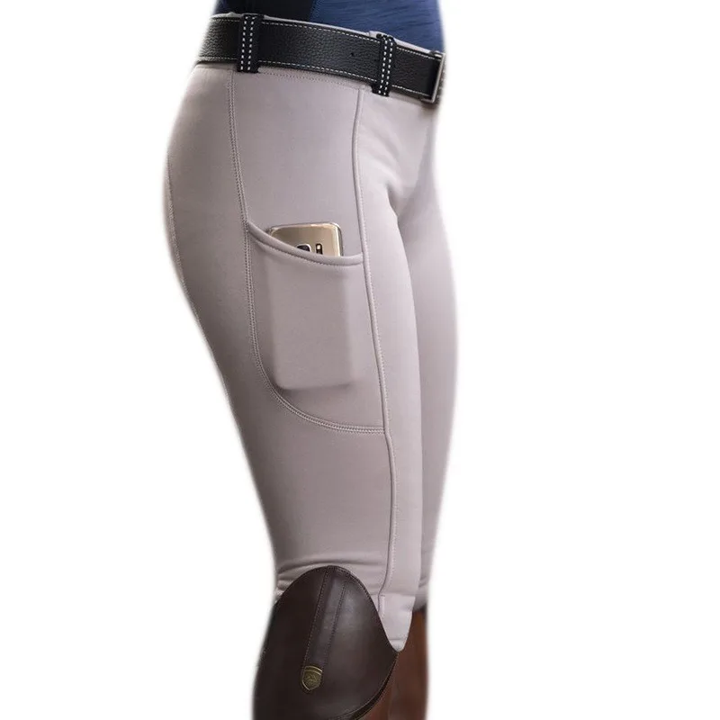 Full Seat Equestrian Breeches Anti-pilling Navy Horse Riding Tights Pocket Hip Lift Pants Racing Trousers Knight Clothes