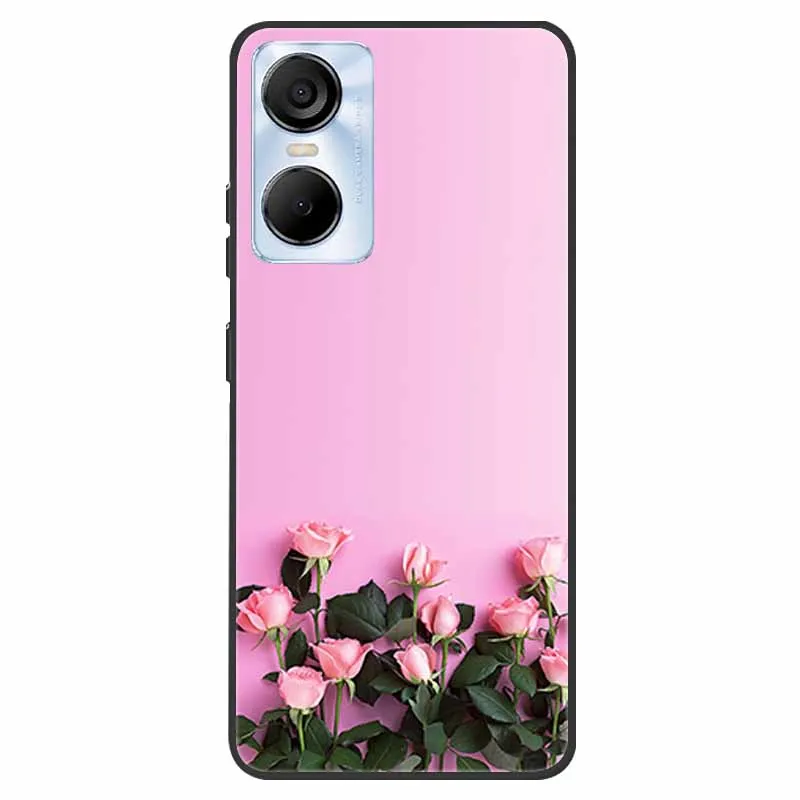 Animal Silicone TPU Soft Phone Case - Protective Wolf & Cat Design
