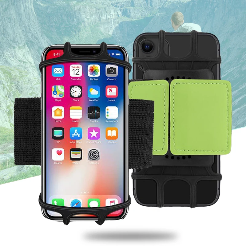 

Rotatable Sports Running Armband Wristband Universal Phone Holder with Easy Mount For Samsung iPhone 11 Pro X XS Max XR 8 7 6 6S