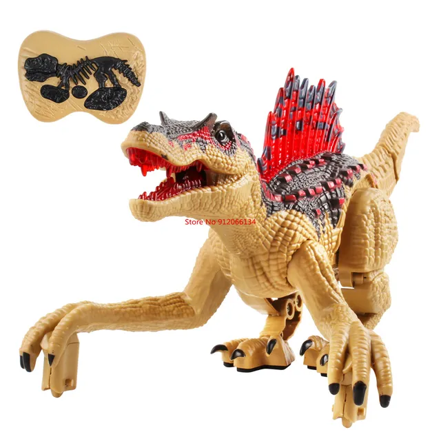 Simulation Electric Sound Light Wireless Remote Control Walking Dinosaur 40CM Mouth Tail Swing Jurassic World RC Dinosaur Toy 6