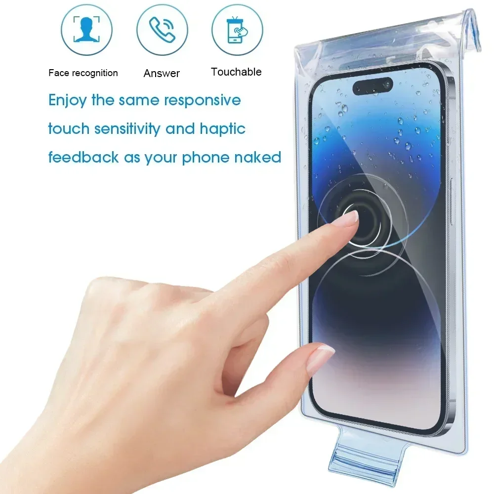 1-10PCS Cycling Rainproof Phone Pouch High Sensitivity Transparent Cellphone Cover Bag for IPhone Samsung Mi Waterproof Covers 5