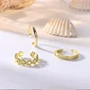 3PCS Filled Toe Rings Set for Women 14K Gold Plating Adjustable Simple CZ Flower Ring Summer Beach Jewelry 6