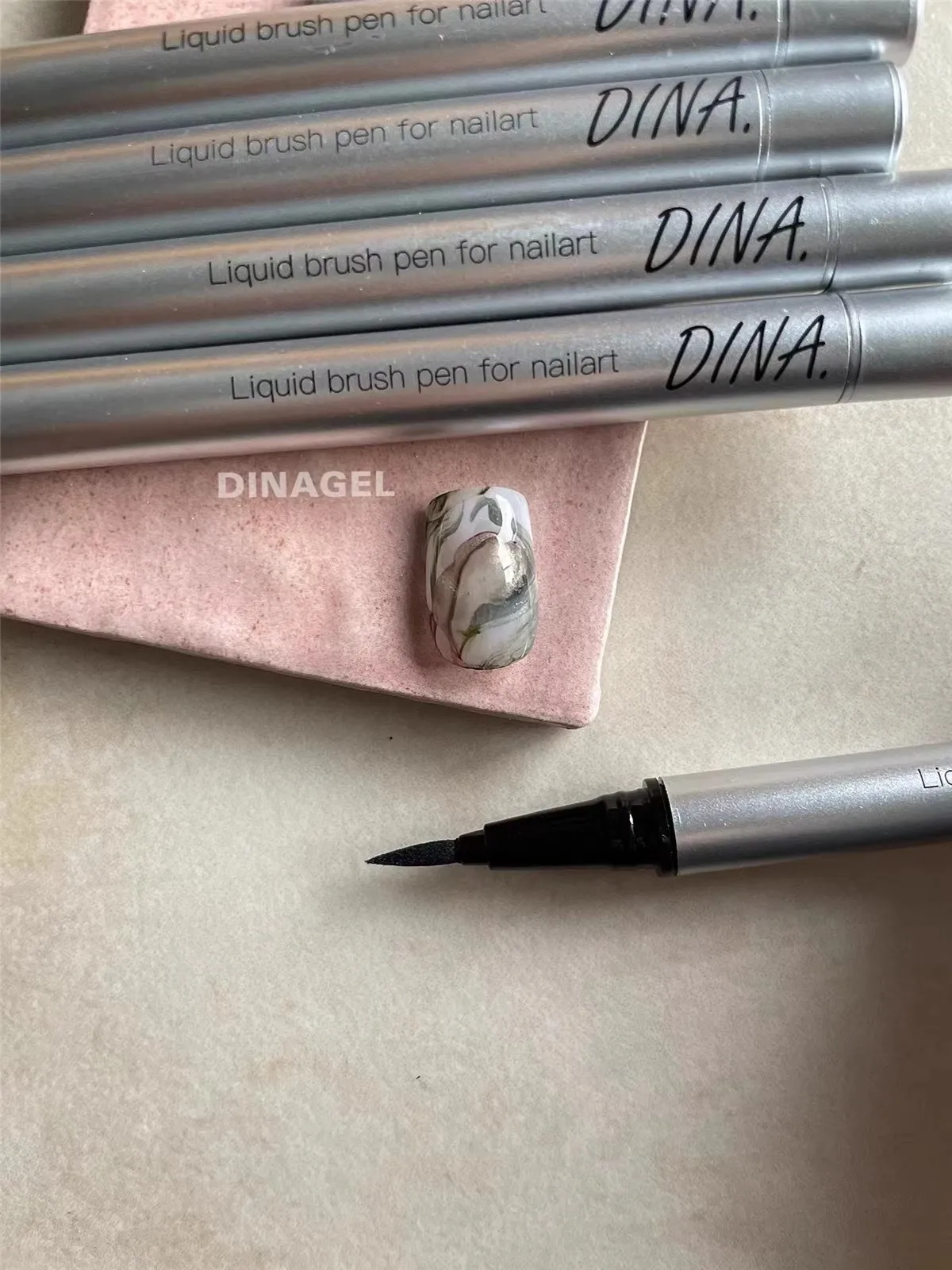 Dinagel 19-36 Color Nail Art Drawing Graffiti Pen Blooming Smoke Manicure Brush Painting Nail Drawing Pen DIY Tool