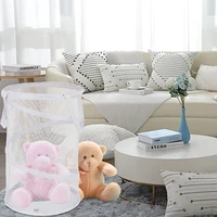 Multi High-quality Cylindrical Folding Laundry Basket Clothes Toy Household large Laundry Hamper Sundries Organizer Basket 3