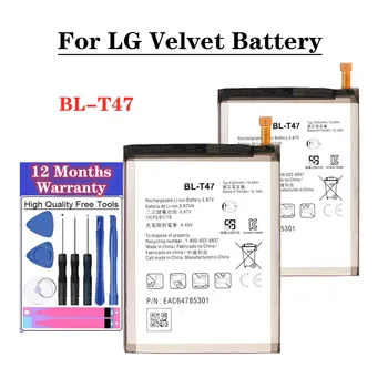 New BLT47 BL-T47 Battery For LG Velvet LMG900TM 4300mAh BL T47 High Quality Replacement Phone Battery + Tools