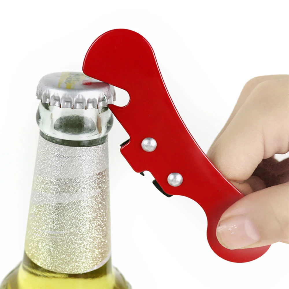 Multifunctional Bottle Opener Stainless Steel Safety Side Cut Manual Can Opener Ergonomic Can Kitchen Tools 1pcs