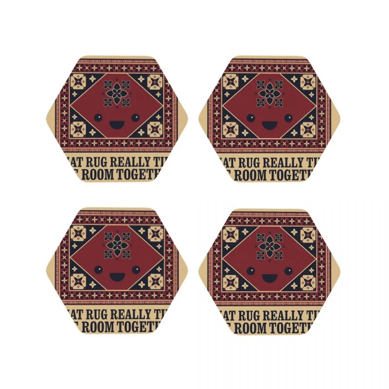 

The Big Lebowski Coasters Heat Resistant Mat Table Decoration And Accessories Utensils For Kitchen Placemats Napkins Coffee Mat