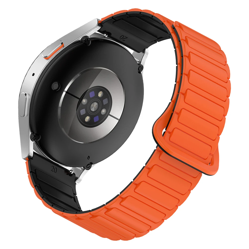 Magnetic Loop Silicone Strap, 20mm/22mm Watchband Replacement