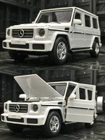 1:32 Mercedes-benz G350D Alloy Car Model With Pull Back Sound Light Gift Collection Diecast Toy Model 2