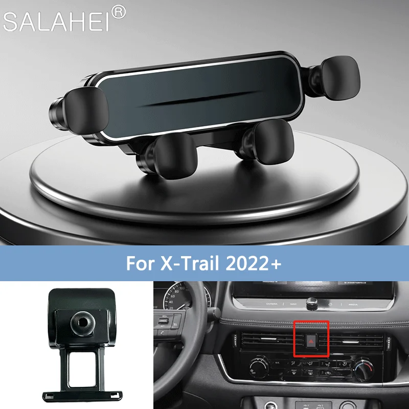 

Гравитационный держатель для автомобиля для Nissan X-Trail T32 T33 Qashqai J11 2022, подставка для GPS с креплением на створки вентиляции, специальный навигационный кронштейн