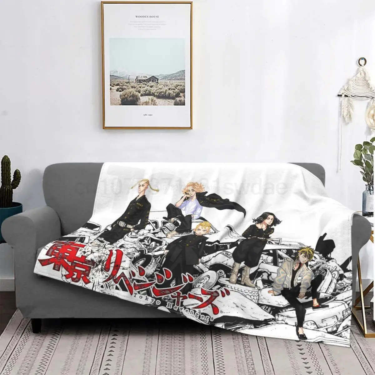 Manga Tokyo Revengers Coperta In Pile Coperte Mikey Per Letto Da Viaggio Copriletto Ultra-Morbido