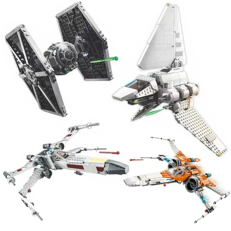 Nuovo In Magazzino Moc 75302 75347 75301 75300 75273 Tie Bomber Fighter Model Building Block Starship Toys Per Il Regalo Di Natale Di Compleanno
