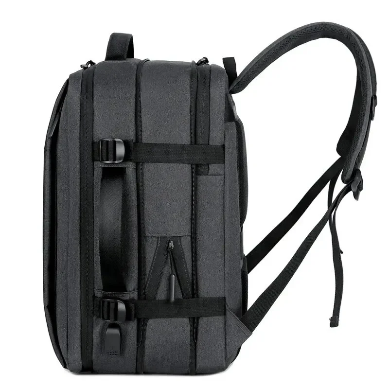 Classic Travel Backpack Men Business Backpack School Expandable USB Bag Large Capacity Laptop Waterproof Fashion Backpack 4