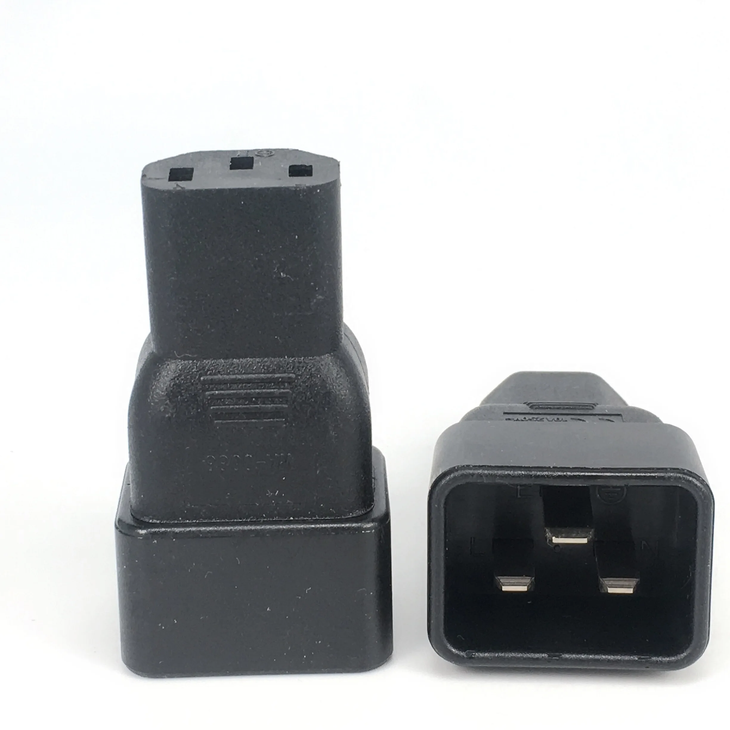 IEC 320 C14 to C20 angled adapter C19 to C13 AC Plug convert adapter IEC PLUG Converter Adapter plug adapter power plug adapter plug converter