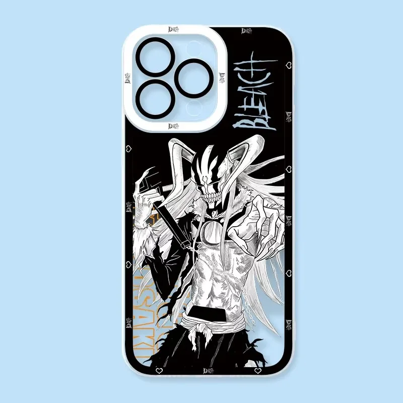 Shockproof Soft Silicone Clear Anime Bleach Ichigo Phone Case Cover