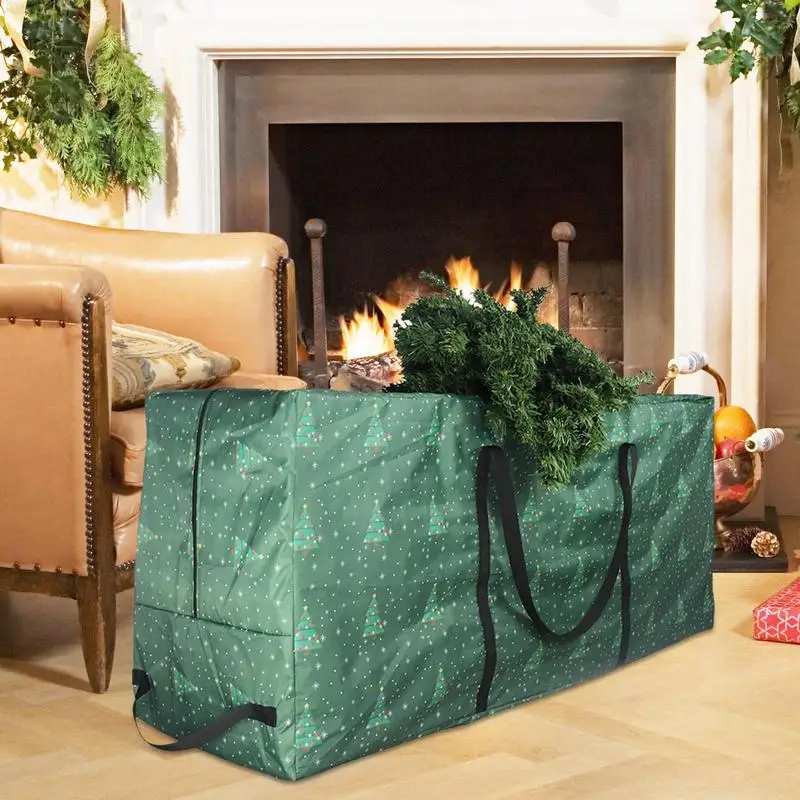 Grand sac de rangement imperméable pour sapin de Noël, sacs en poudre pour  coussin de meubles de Noël, 4 poignées, facile à transporter, sacs de  rangement de voyage - AliExpress