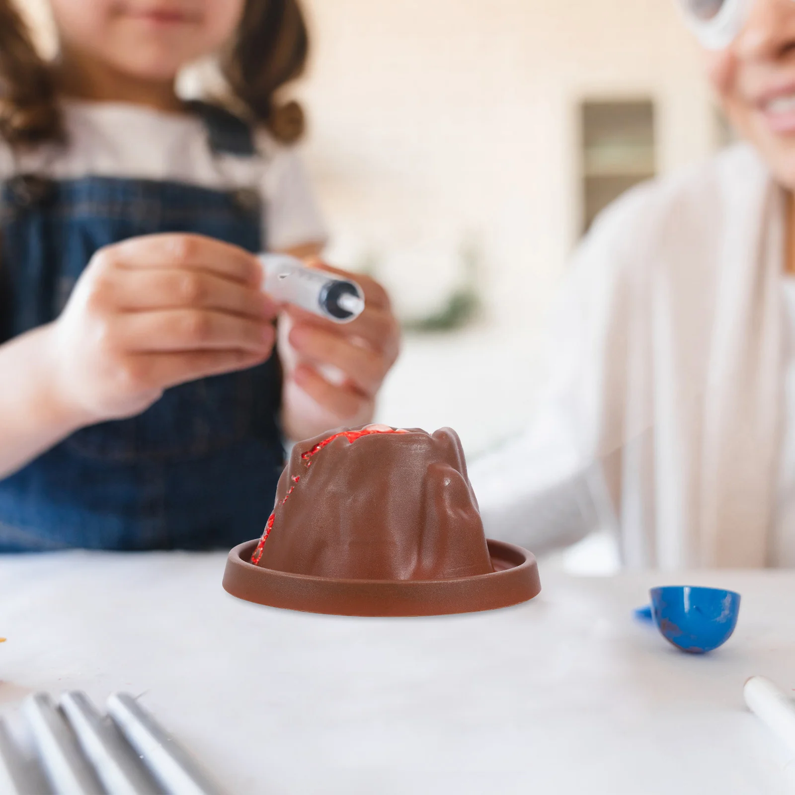 

6 Pcs Volcano Experiment Kit Erupting Toy Model Shell Accessories Small Models Plastic Science Project Child