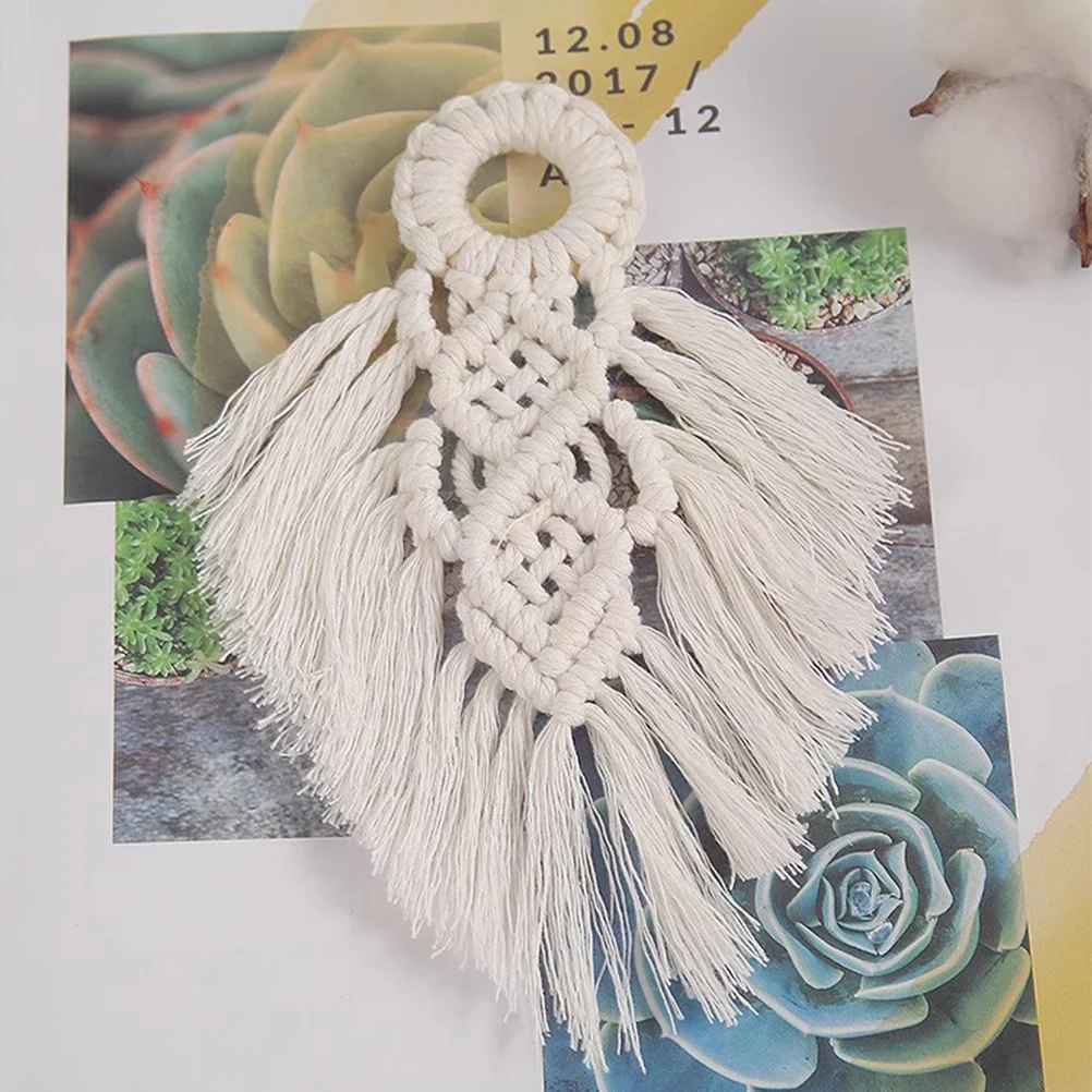 

Decorative Tassel Tapestry Macrame Pendant Wall Woven Hanging Bedroom Decoration Hand-made Bohemia Style Home Kids Fringe