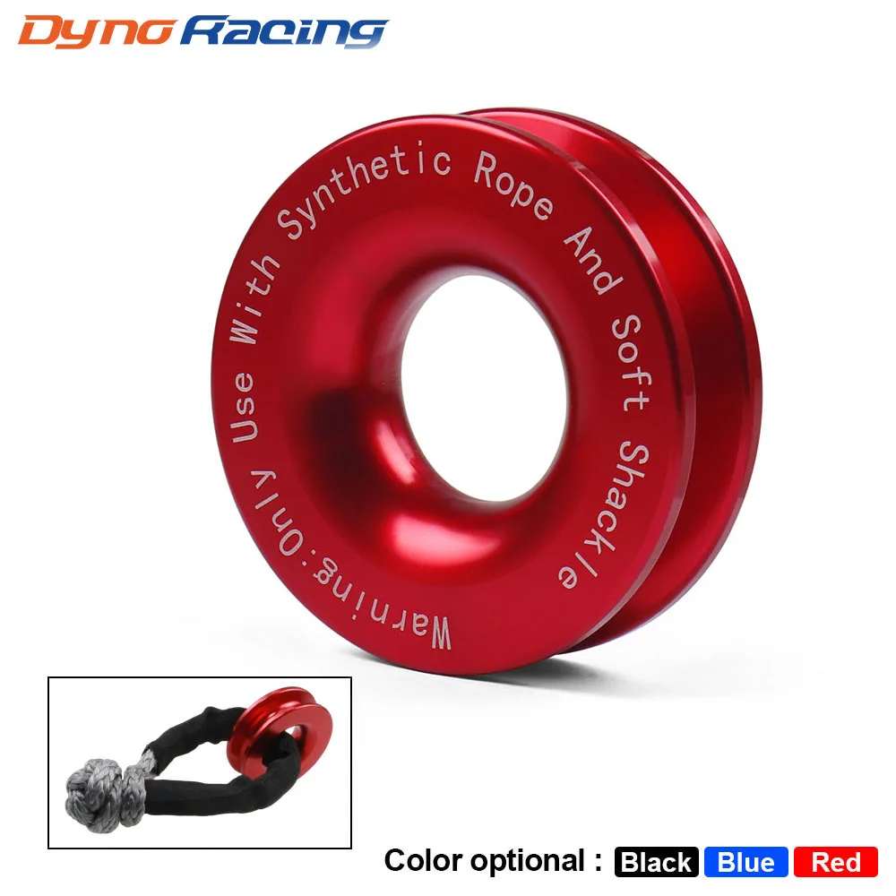 Winch Snatch Recovery Ring Soft Shackle ATV UTV Rcovery 41000 lb Trucks Loop Snatch Block Off Road Winch Pulley Cable Hook soft shackle