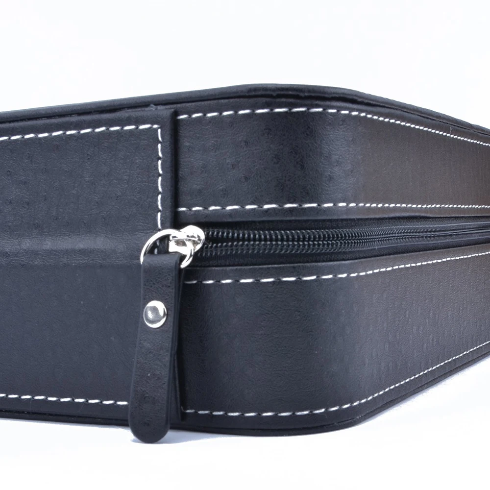 12 Slots Portable Leather Watch Box Your Watch Good Organizer Jewelry Storage Box Zipper Easy Carry Men Watch Box New