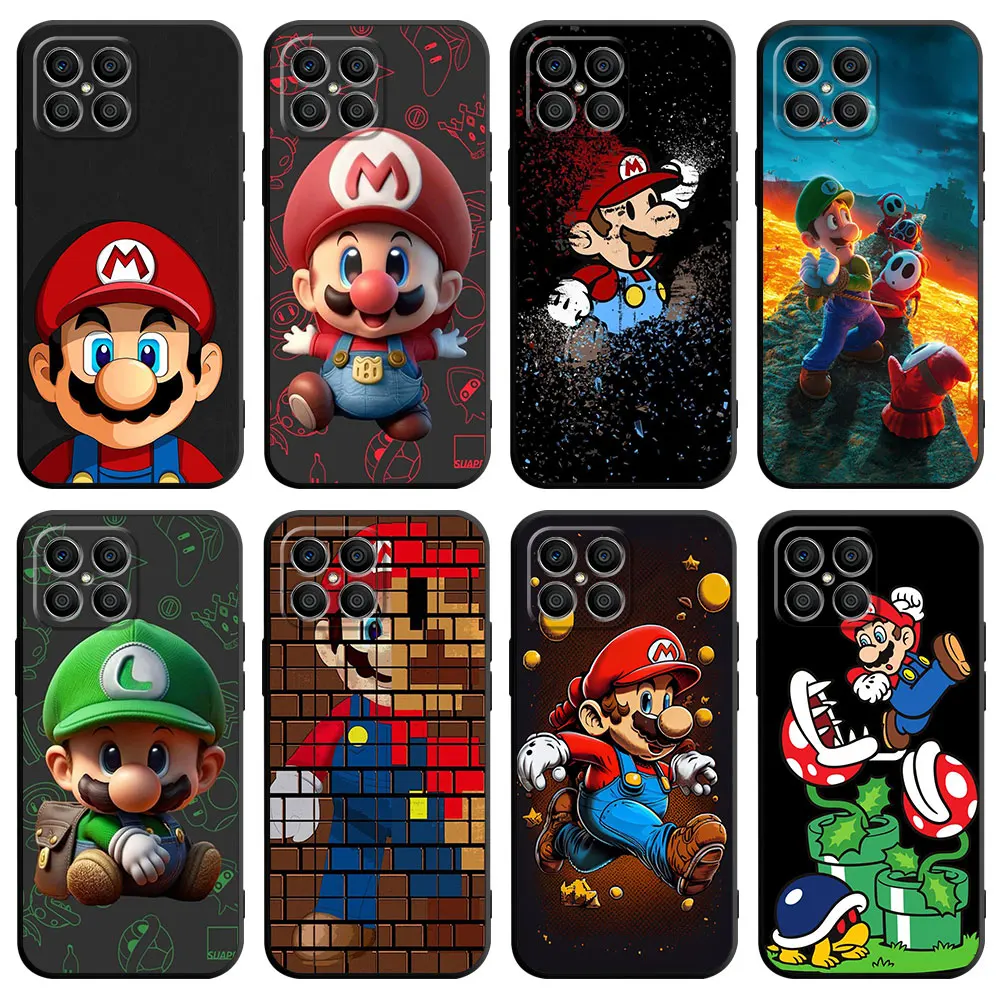 

Case For Huawei Honor X8 8X X7 50 70 Lite P30 Pro P40 X9a X8a 90 Magic 5 Silicone Phone Cover TPU Fundas The Super Marios Bros