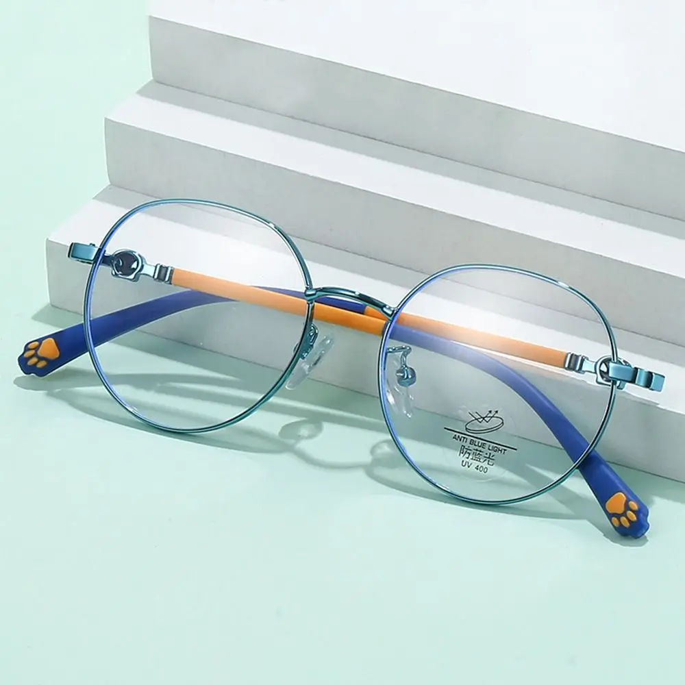 Round Anti-blue Light Kids Glasses Children Boys Girls Computer Eye Protection Eyeglasses Ultra Light Frame Eyewear Accessories