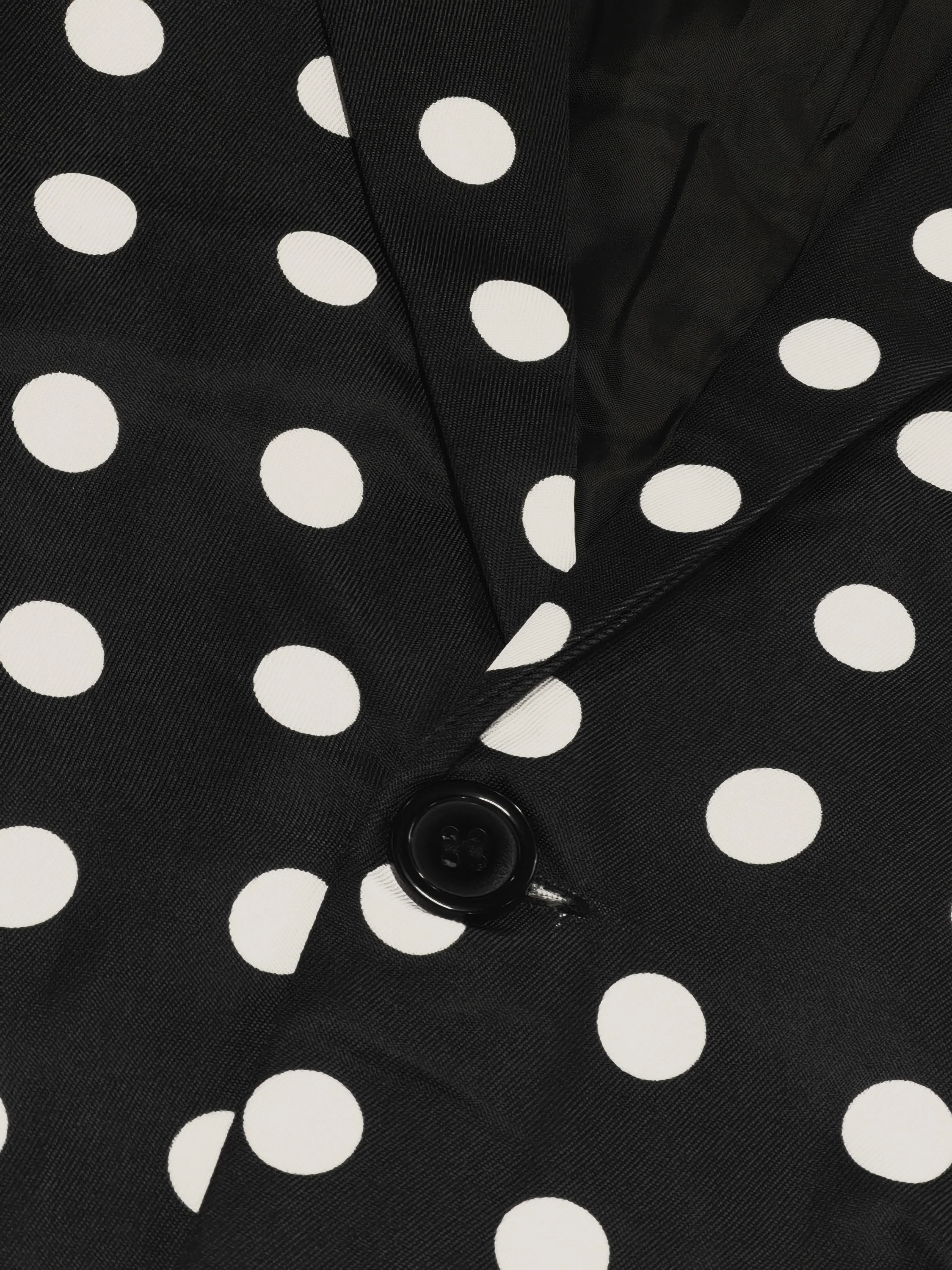 Men's stylish small polka dot long sleeve suit jacket