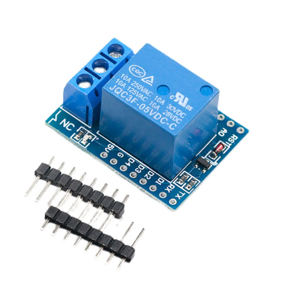 

5PCS 1 Channel Relay Module One Channel Wemos D1 Mini Relay Shield Wemos D1 Mini Relay Module for ESP8266 Development Board